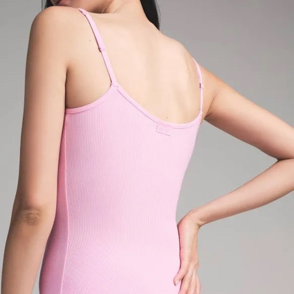 SKIMS Bubble Gum Pink Women's Soft Lounge Long Slip Dress Small - Picture 4 of 9